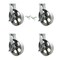 Service Caster 12'' Extra Heavy Duty Semi Steel Cast Iron Caster Set 4 Brakes 2 Swivel Locks, 4PK CRAN-KP92S1230-SSR-SLB-BSL-2-SLB-2 - alternate 1